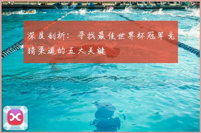 深度剖析:寻找最佳世界杯冠军竞猜渠道的五大关键